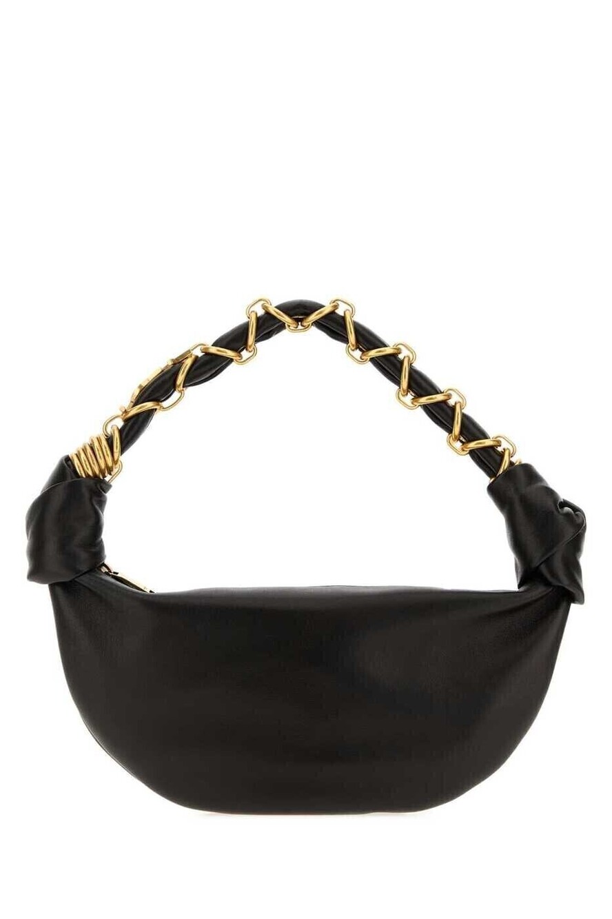Saint Laurent Voltaire Leather Hobo Shoulder Bag Black